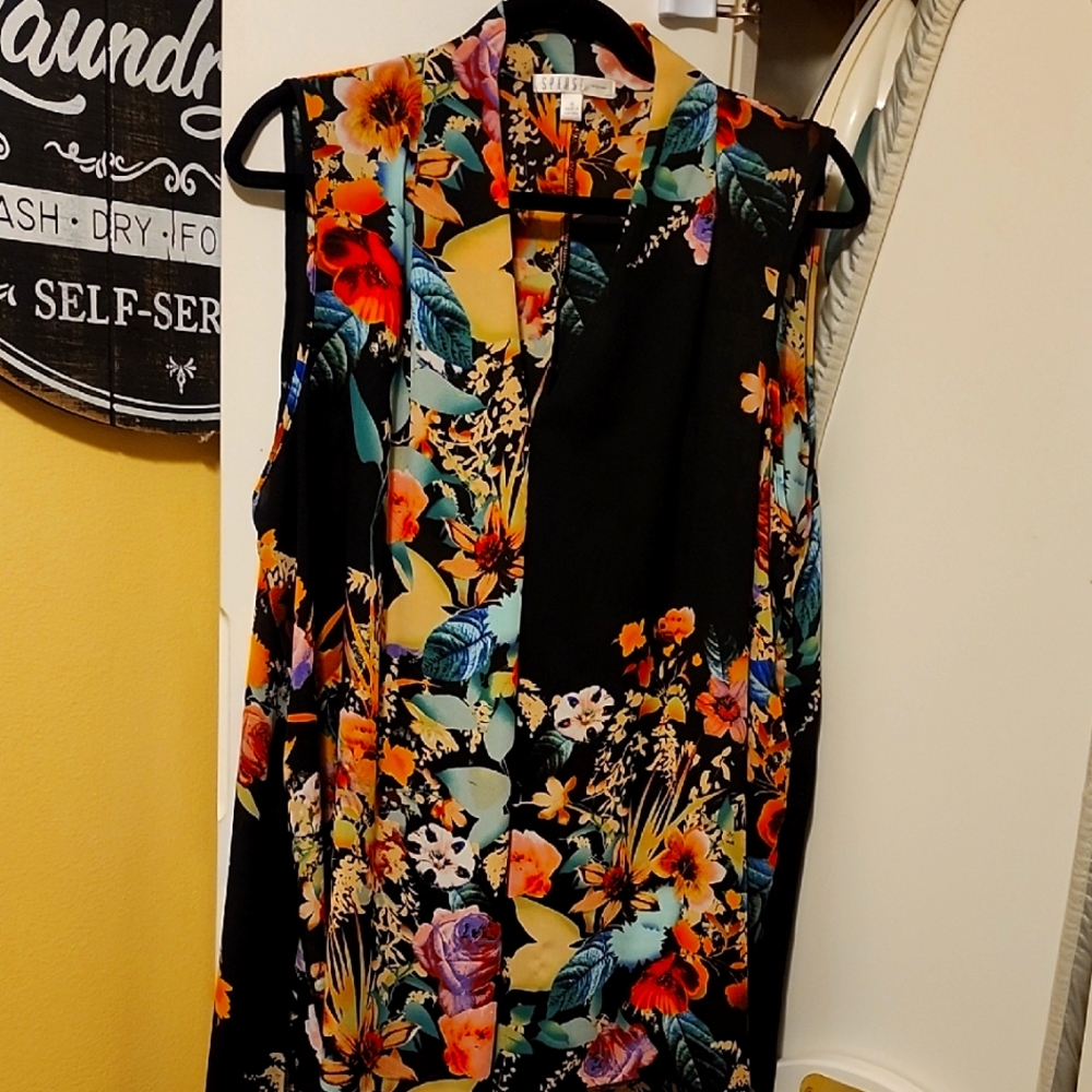 Spense Multicolor Abstract Tunic